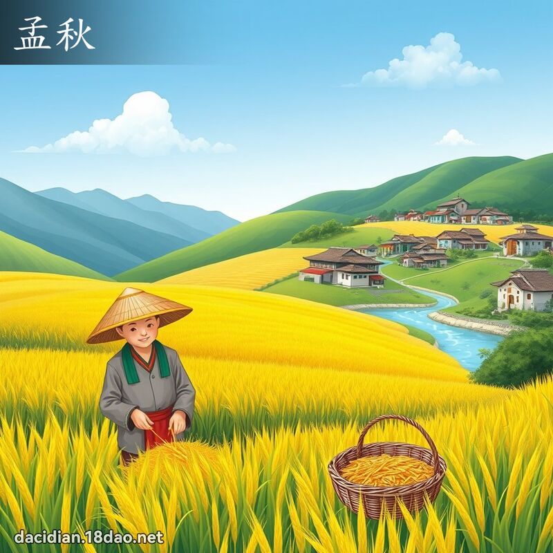 孟秋 - 國語大辭典配圖