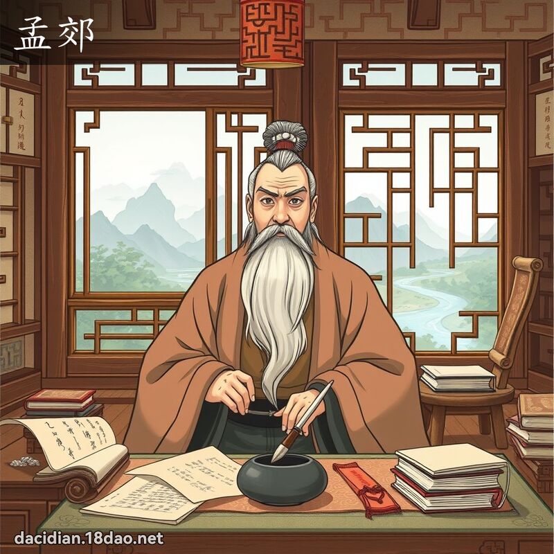 孟郊 - 国语大辞典配图