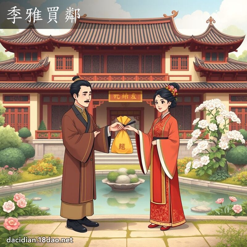 季雅買鄰 - 國語大辭典配圖