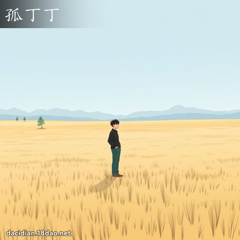 孤丁丁 - 國語大辭典配圖