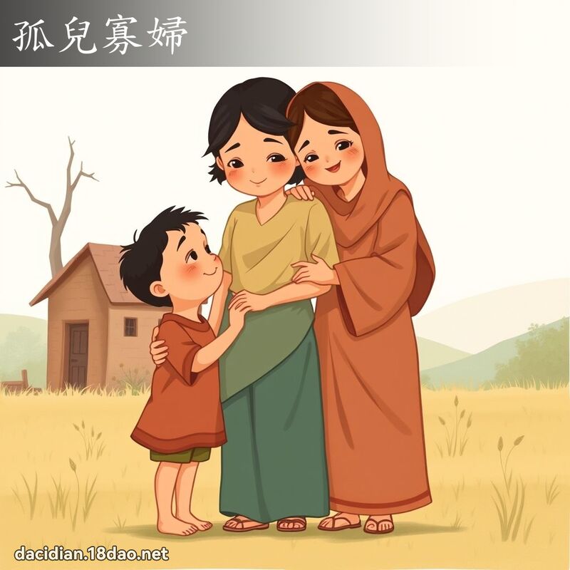 孤兒寡婦 - 國語大辭典配圖