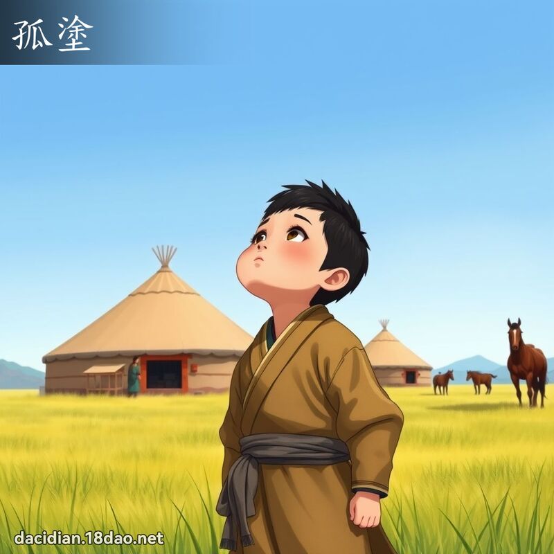 孤塗 - 國語大辭典配圖