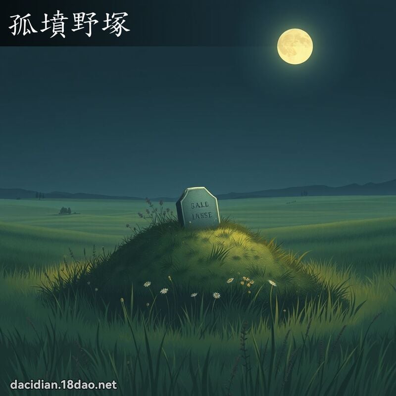 孤坟野塚 - 国语大辞典配图