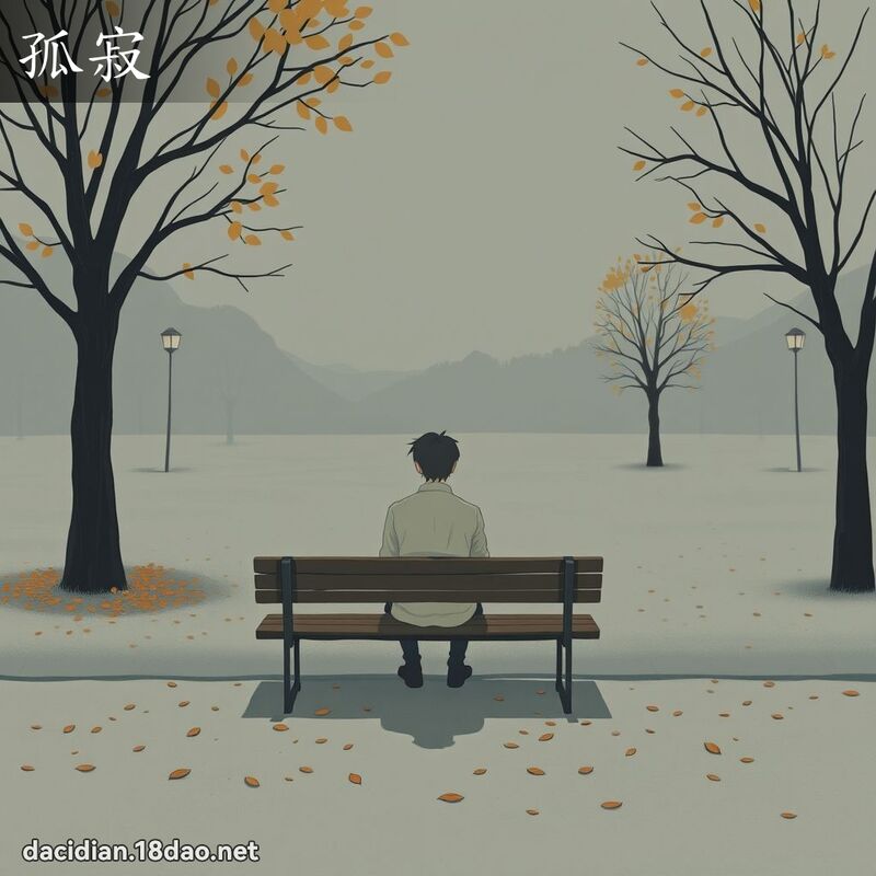 孤寂 - 国语大辞典配图