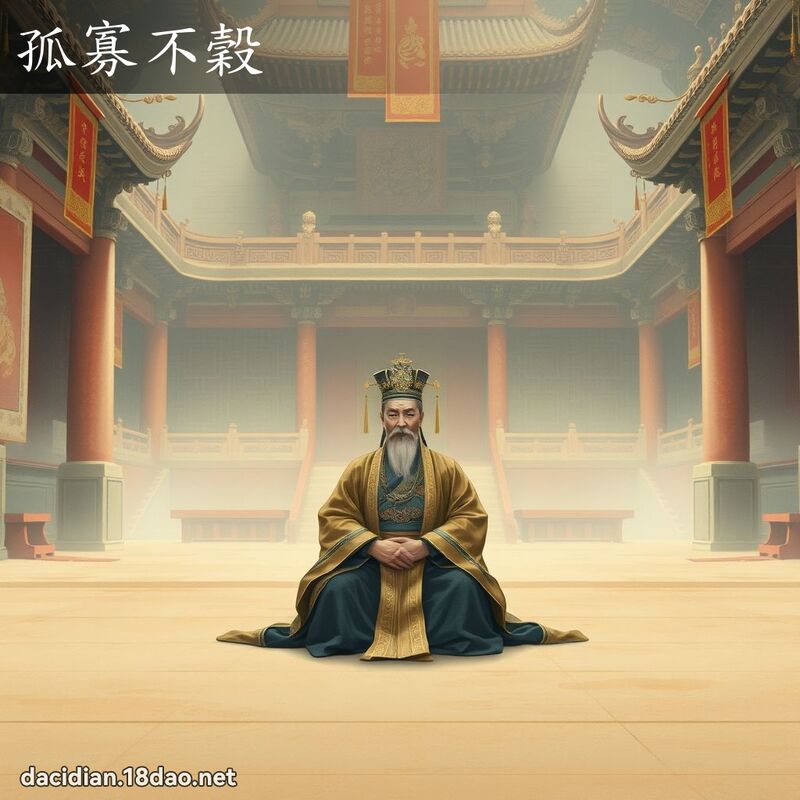 孤寡不谷 - 国语大辞典配图