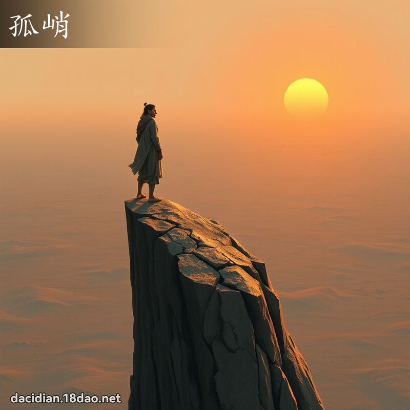 孤峭 - 国语大辞典配图