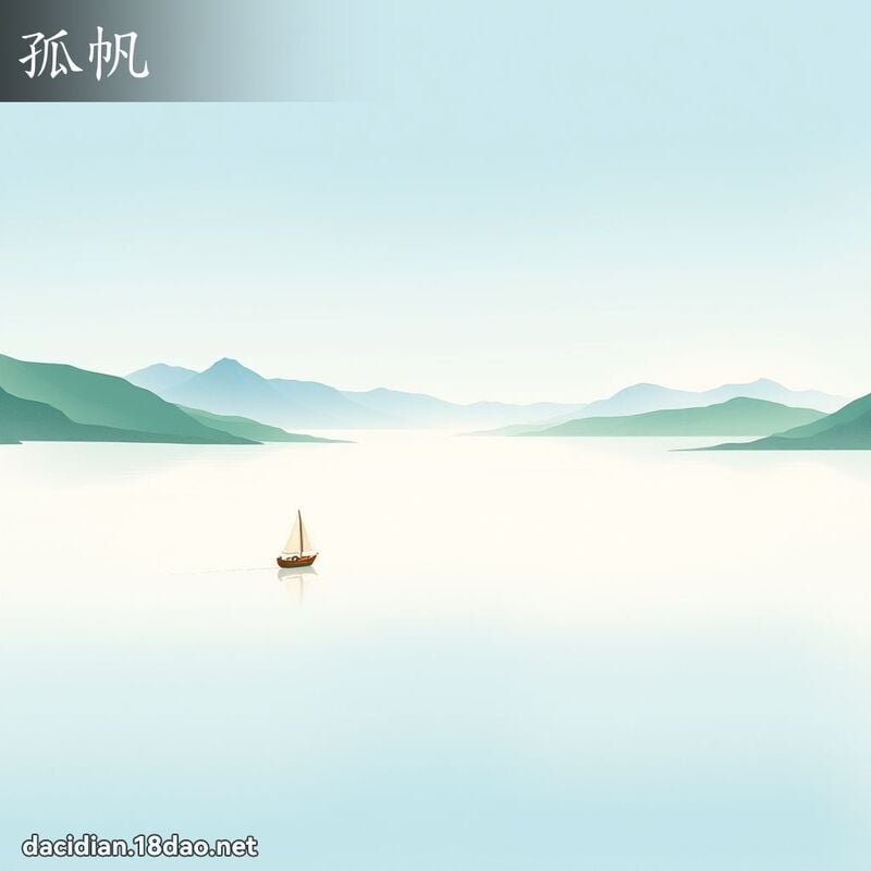 孤帆 - 國語大辭典配圖