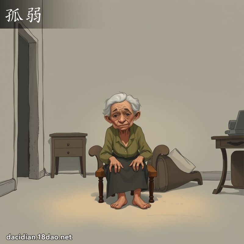 孤弱 - 国语大辞典配图