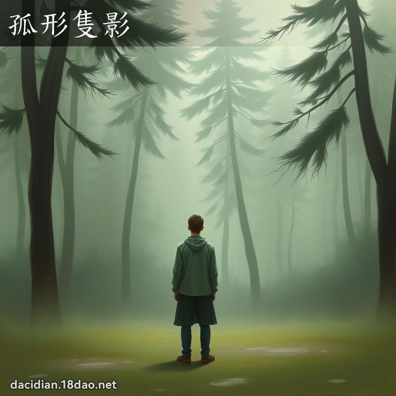 孤形隻影 - 國語大辭典配圖