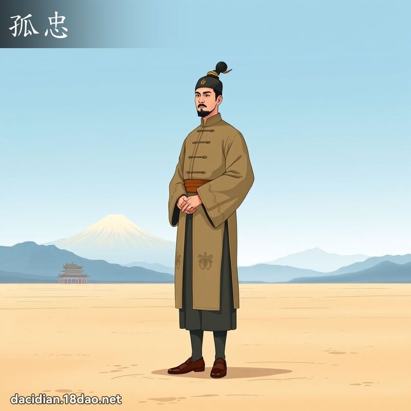 孤忠 - 國語大辭典配圖
