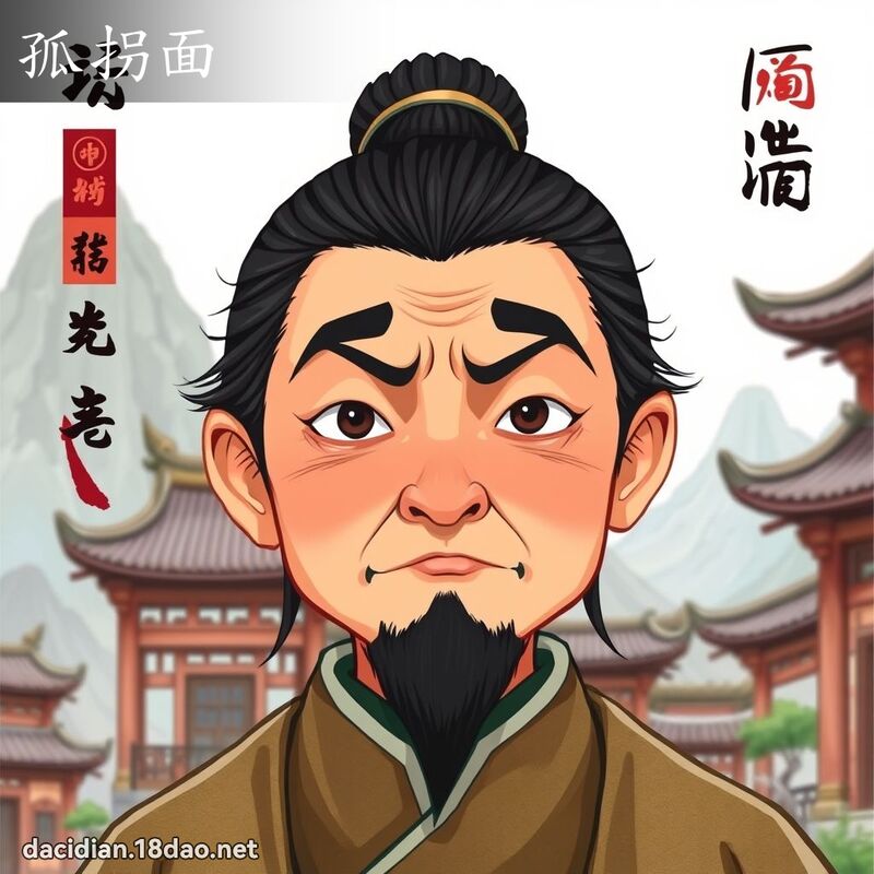 孤拐面 - 国语大辞典配图