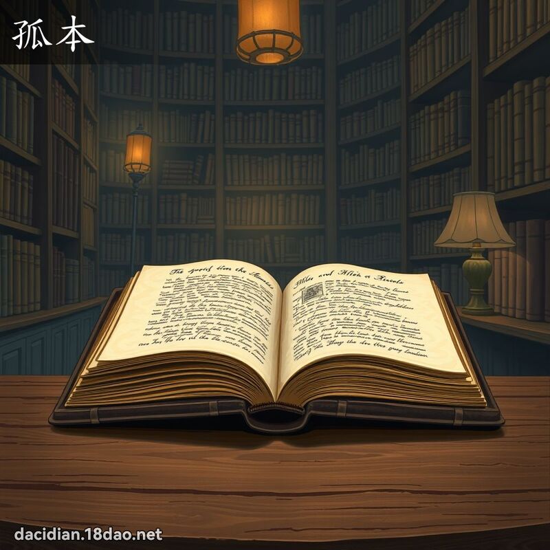 孤本 - 国语大辞典配图
