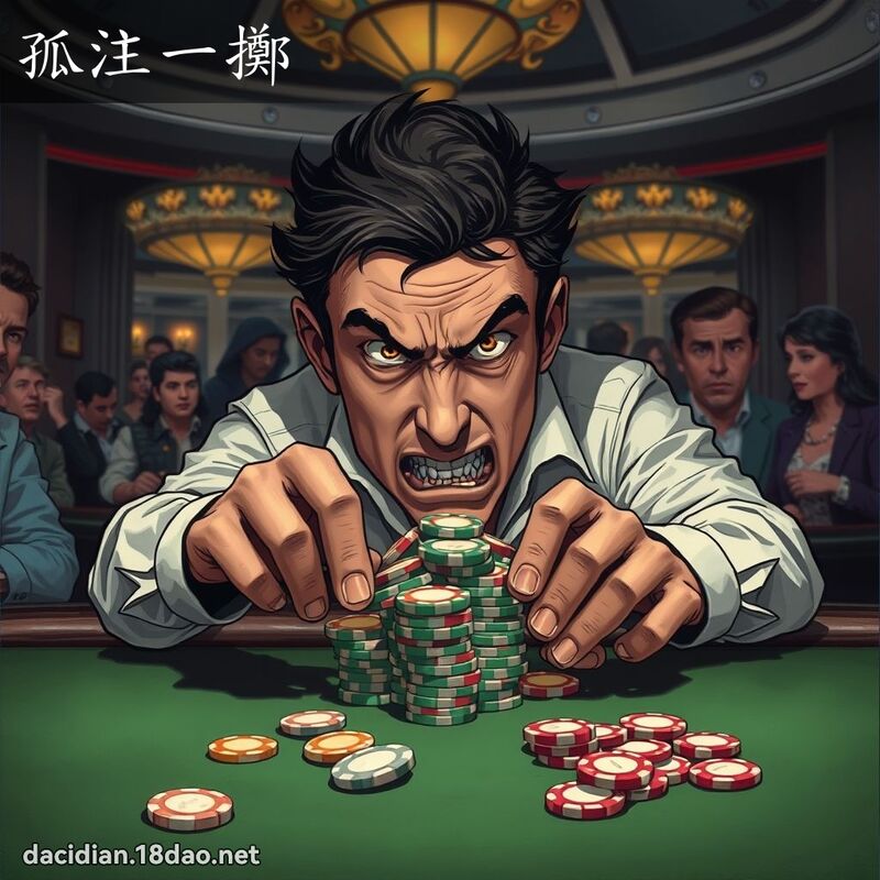 孤注一擲 - 國語大辭典配圖