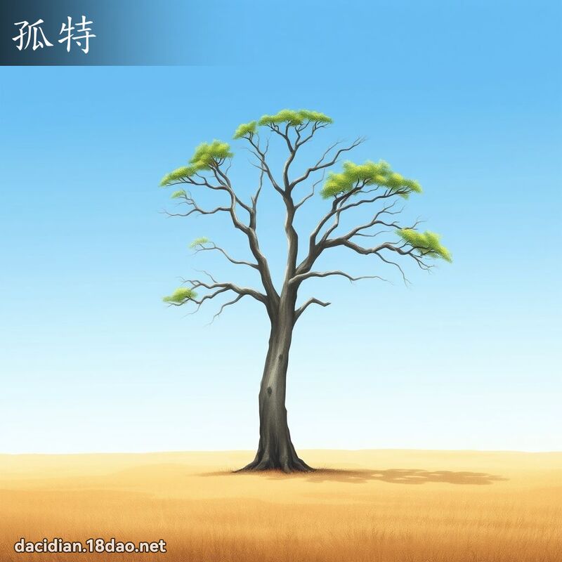 孤特 - 國語大辭典配圖