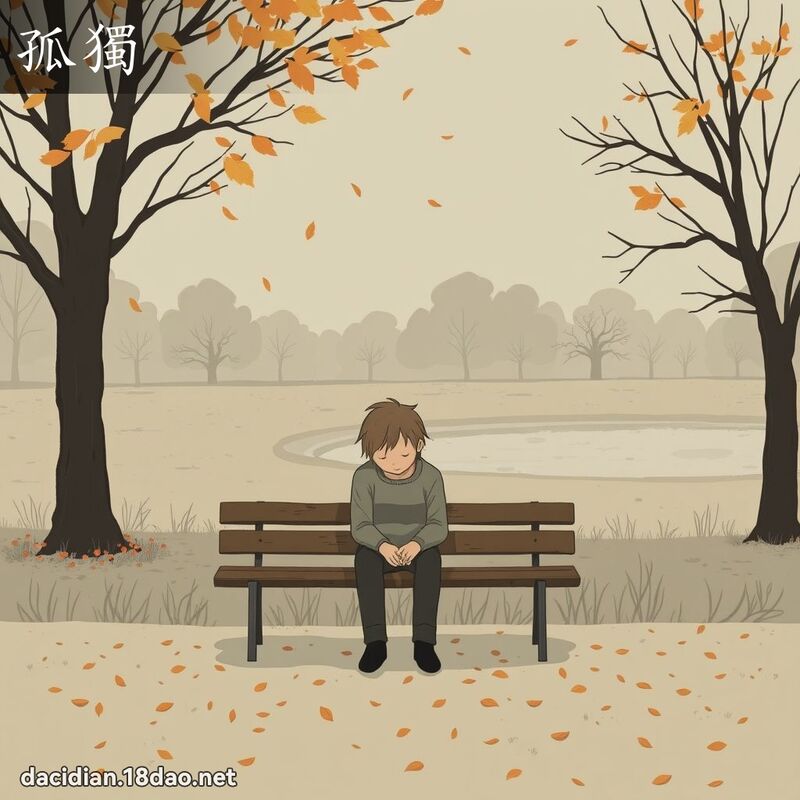 孤獨 - 國語大辭典配圖