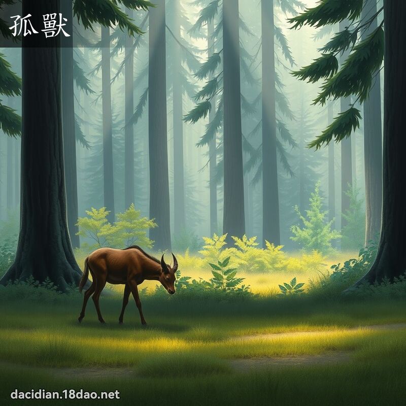 孤獸 - 國語大辭典配圖