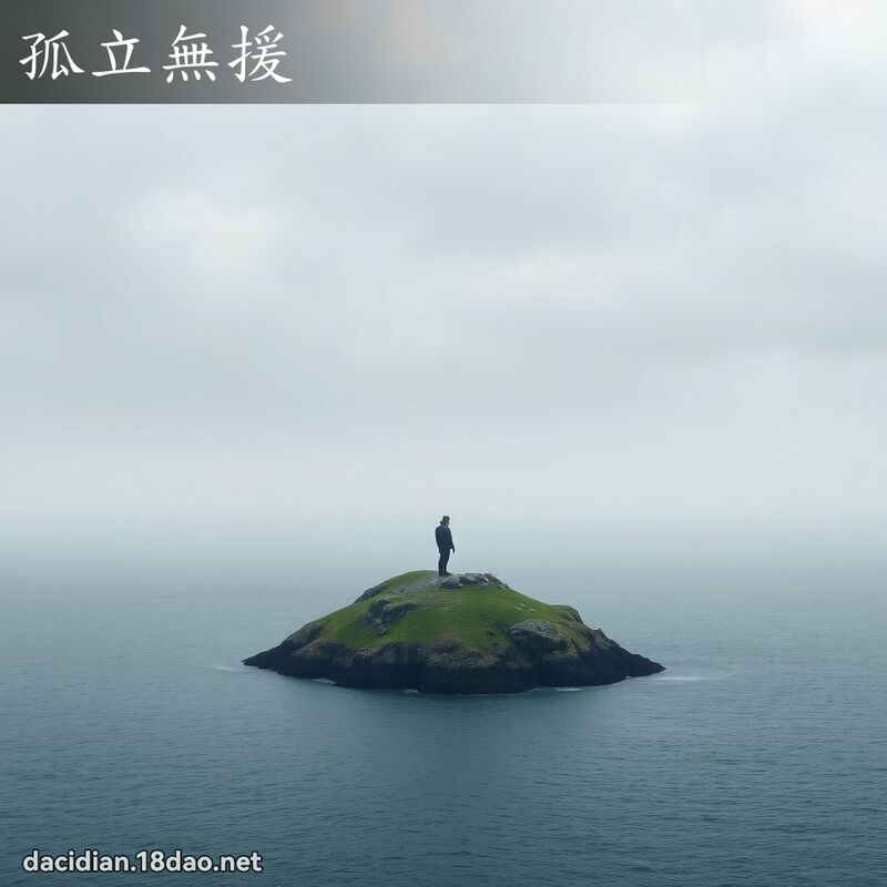 孤立無援 - 國語大辭典配圖