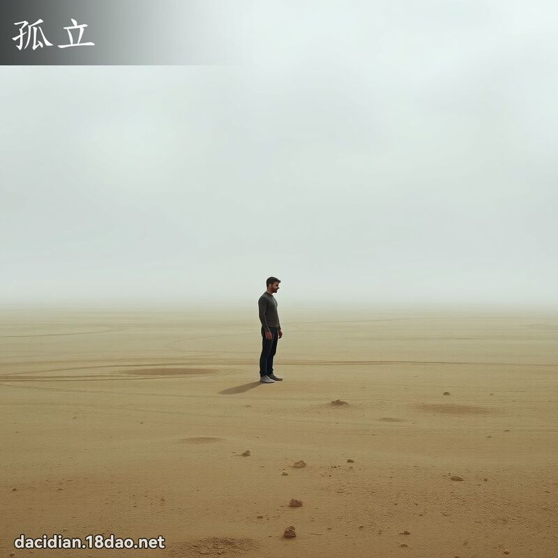 孤立 - 國語大辭典配圖