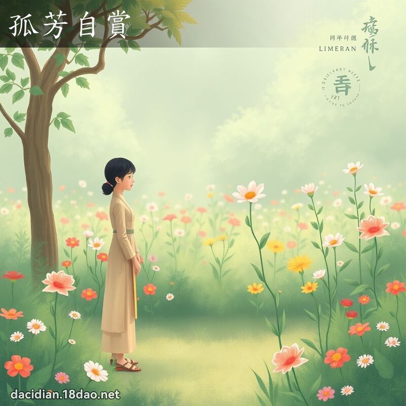 孤芳自賞 - 國語大辭典配圖