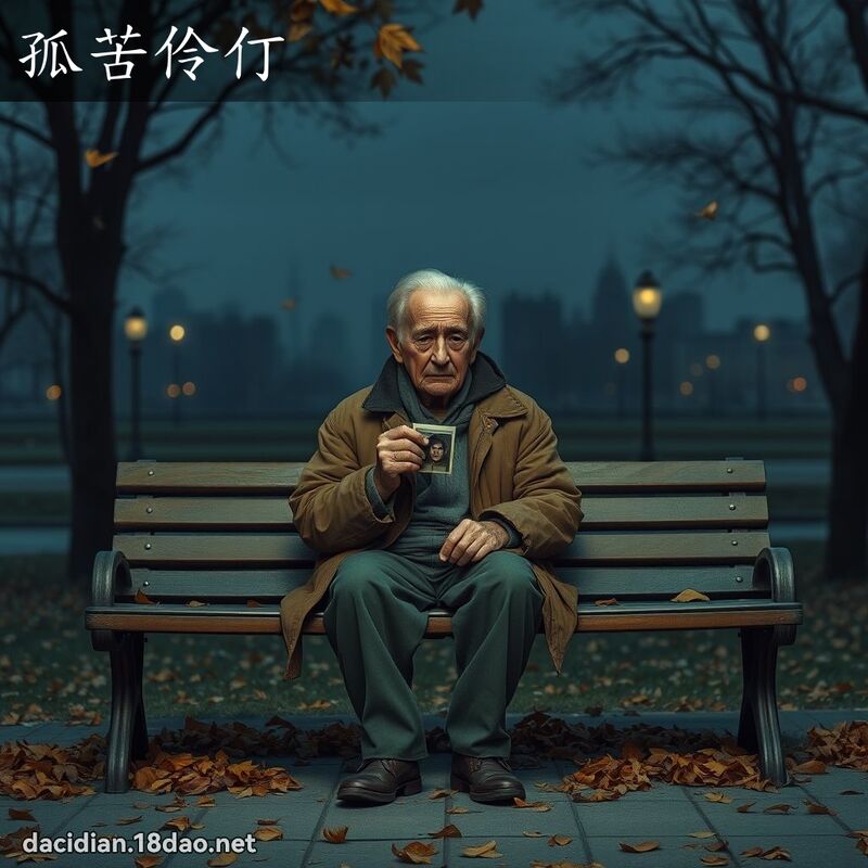 孤苦伶仃 - 國語大辭典配圖
