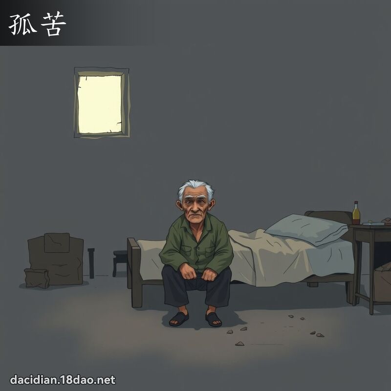 孤苦 - 国语大辞典配图