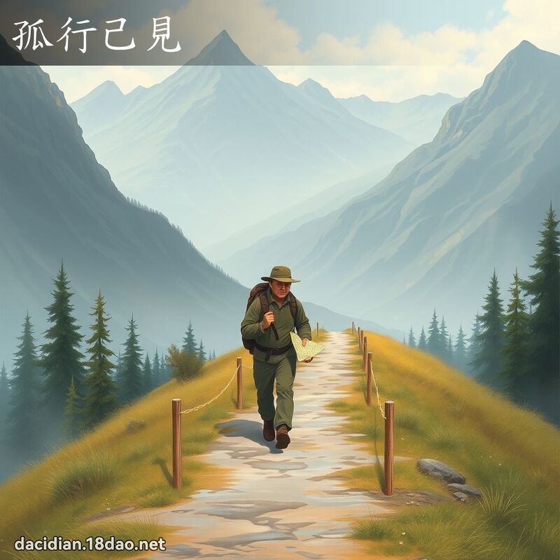 孤行己見 - 國語大辭典配圖