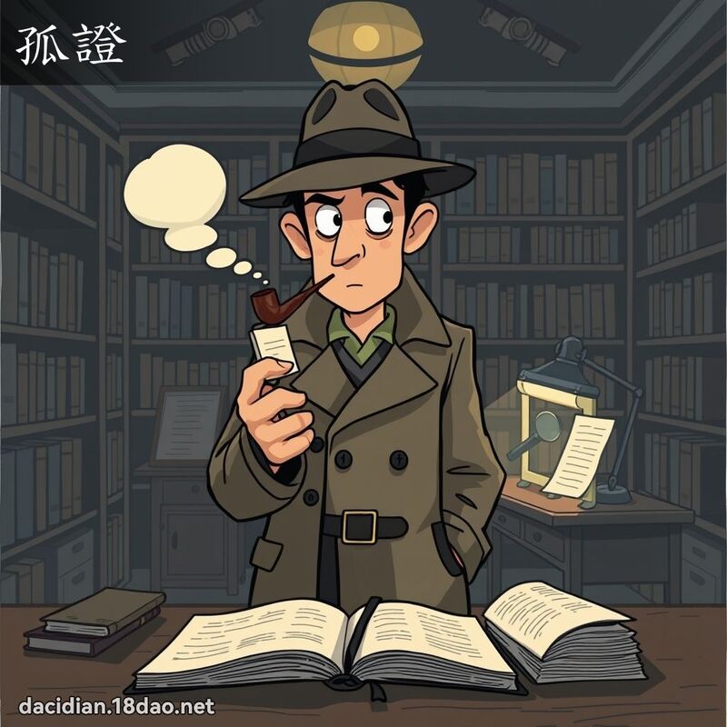 孤證 - 國語大辭典配圖