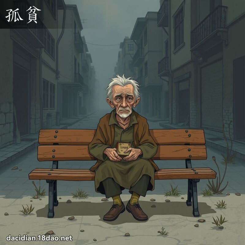 孤贫 - 国语大辞典配图