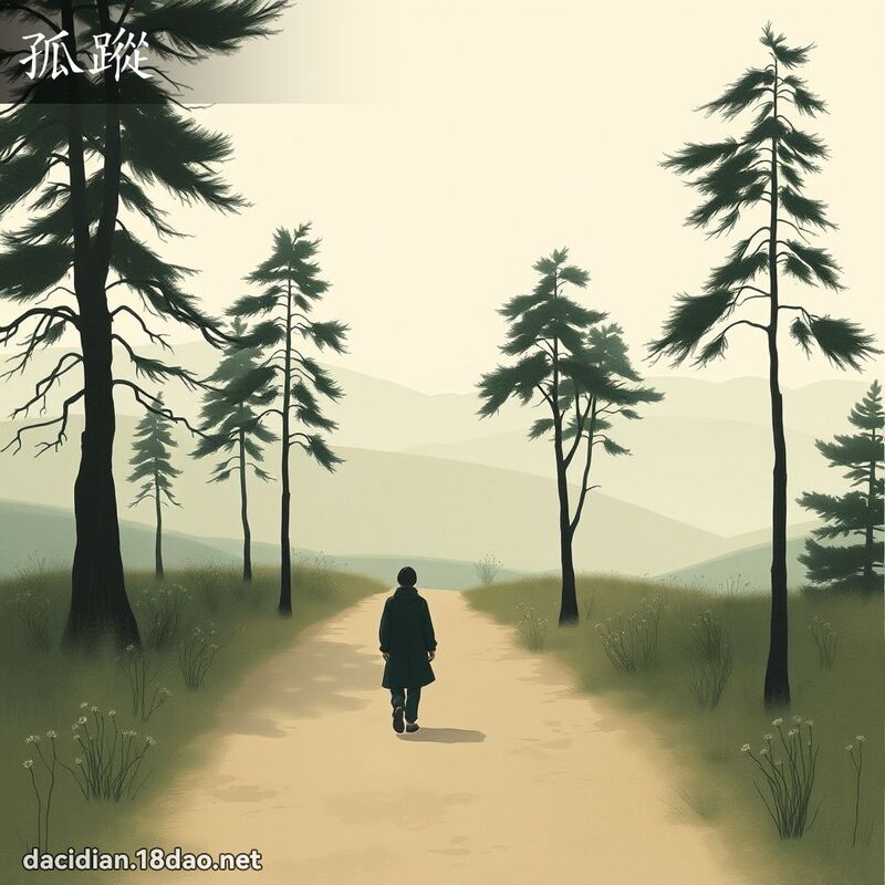 孤踪 - 国语大辞典配图
