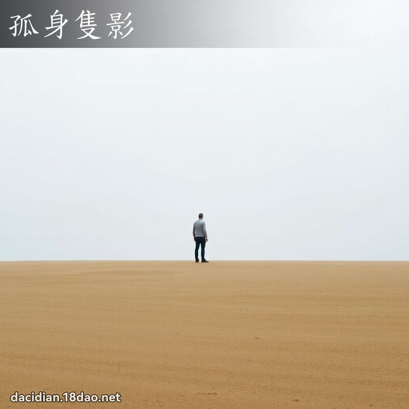 孤身只影 - 国语大辞典配图