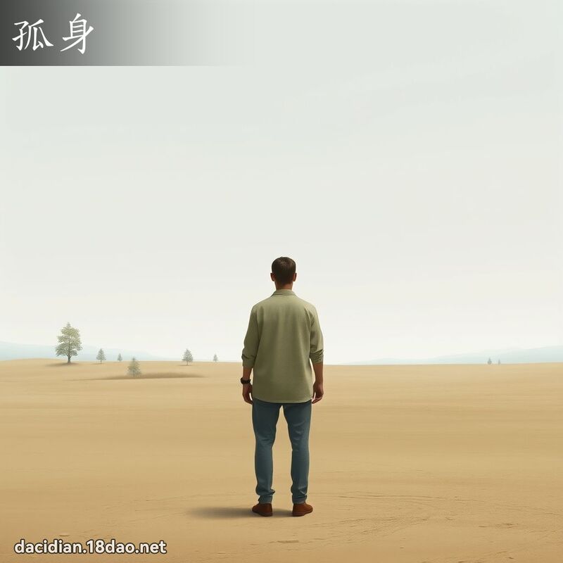 孤身 - 国语大辞典配图