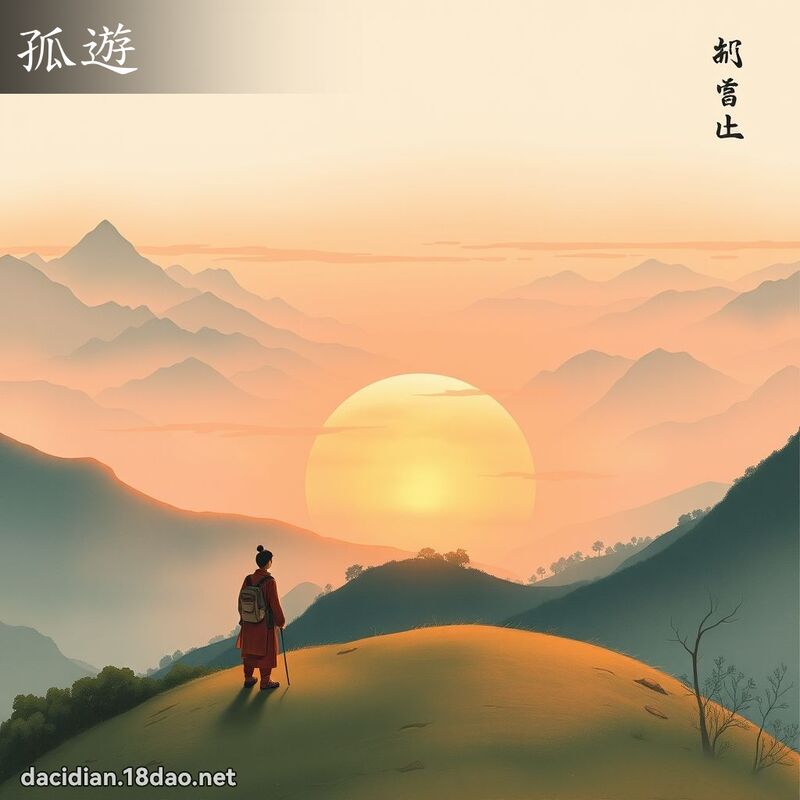 孤遊 - 國語大辭典配圖