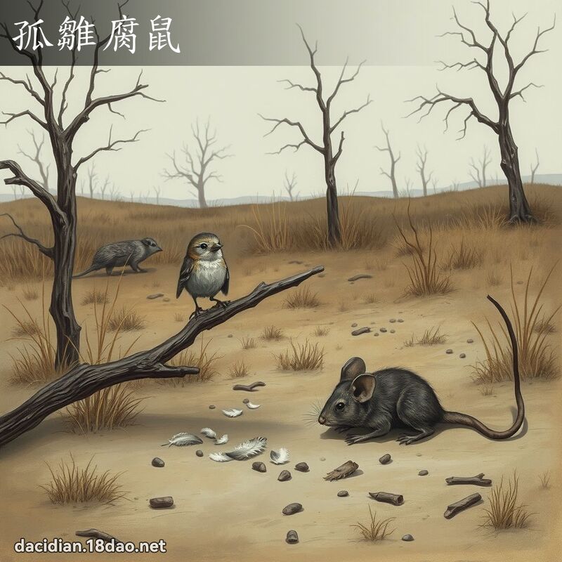 孤雏腐鼠 - 国语大辞典配图