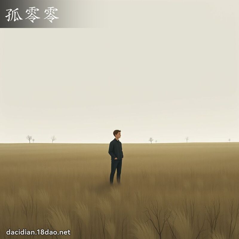 孤零零 - 国语大辞典配图
