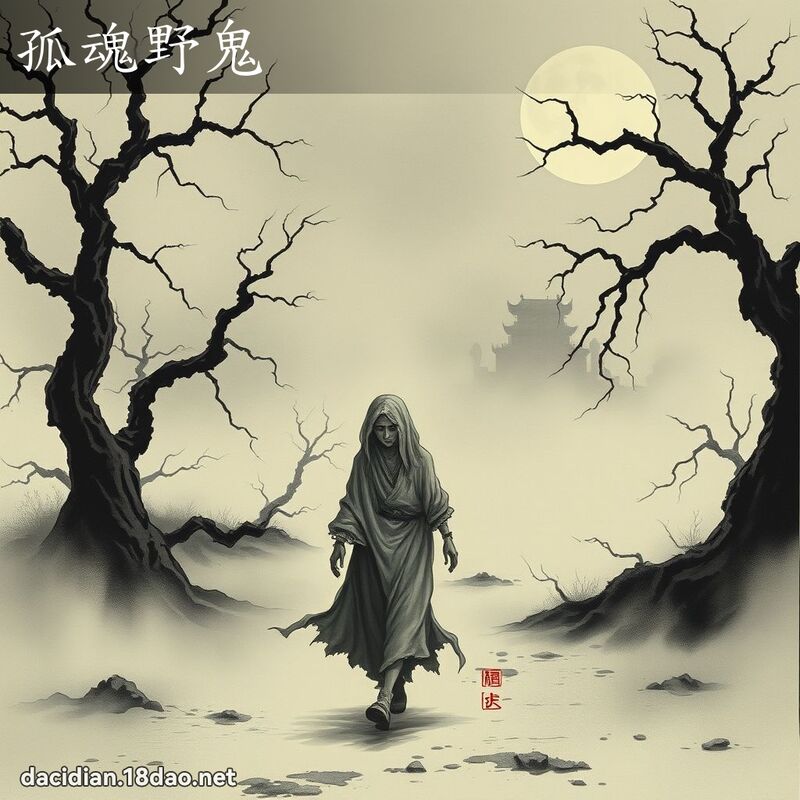 孤魂野鬼 - 国语大辞典配图