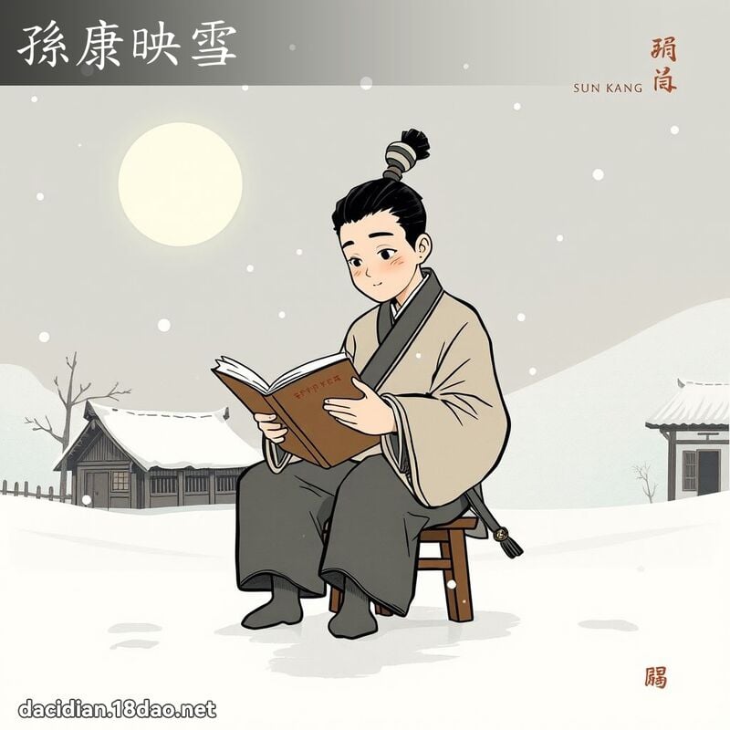 孫康映雪 - 國語大辭典配圖