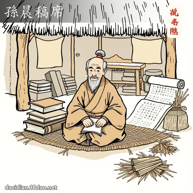 孫晨稿席 - 國語大辭典配圖