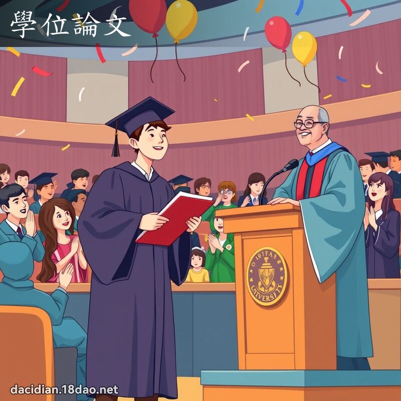 學位論文 - 國語大辭典配圖