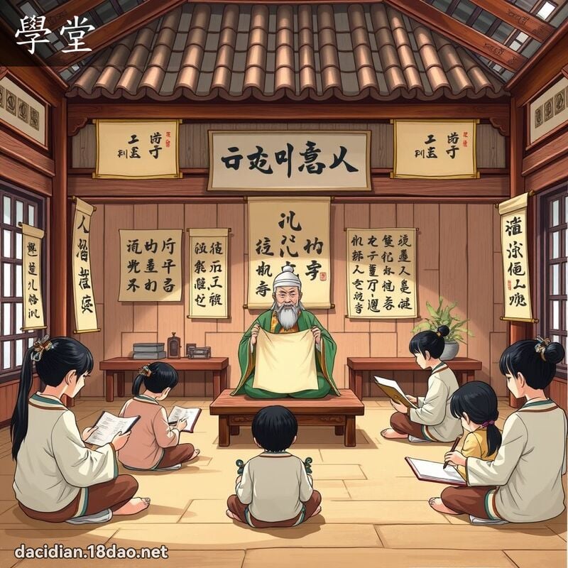 學堂 - 國語大辭典配圖