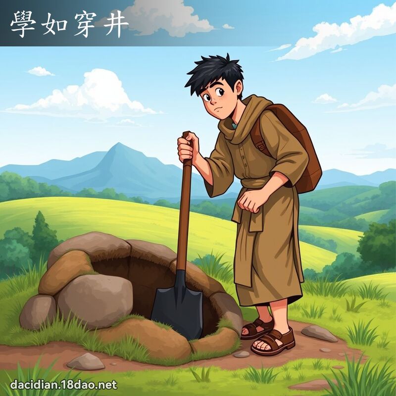 學如穿井 - 國語大辭典配圖
