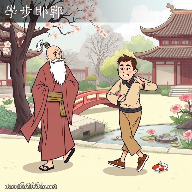 學步邯鄲 - 國語大辭典配圖