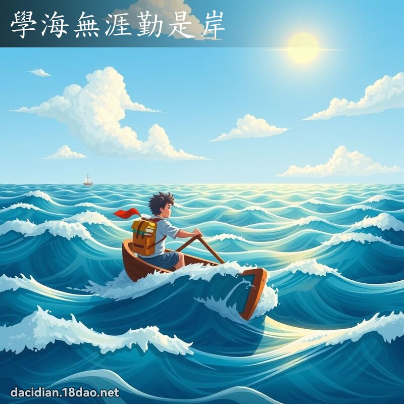 学海无涯勤是岸 - 国语大辞典配图