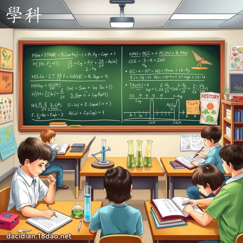 學科 - 國語大辭典配圖
