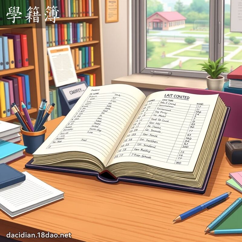 学籍簿 - 国语大辞典配图