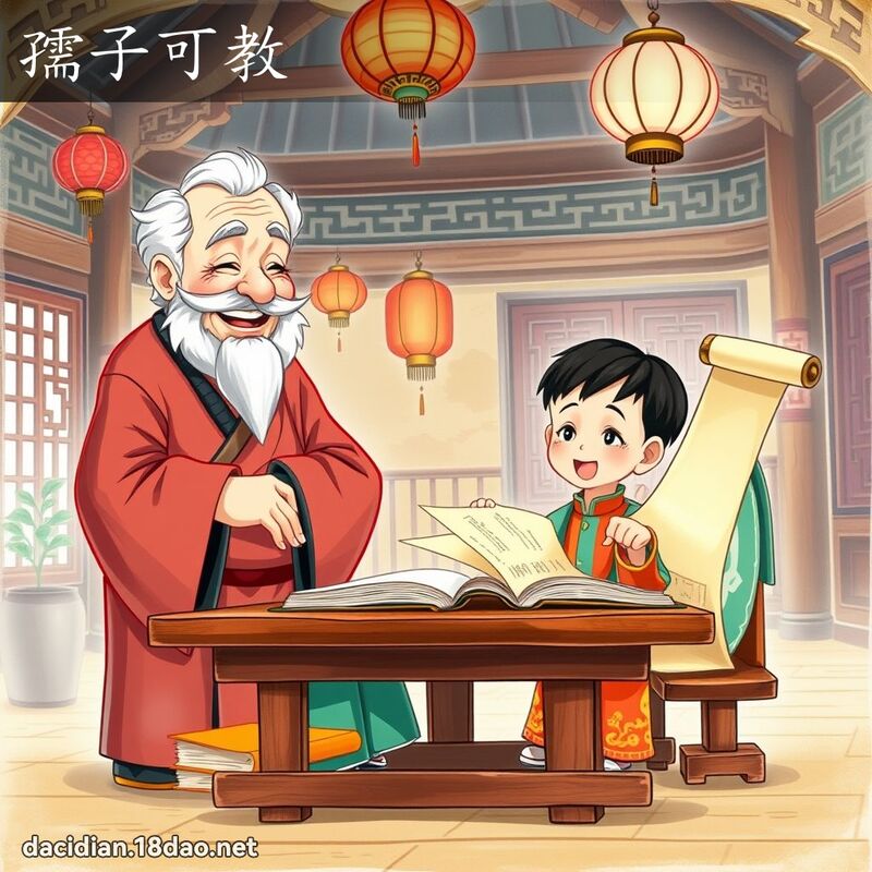 孺子可教 - 国语大辞典配图