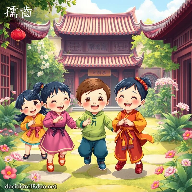 孺齒 - 國語大辭典配圖