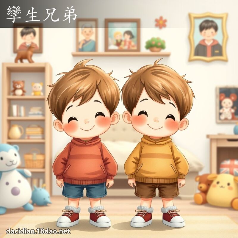 孿生兄弟 - 國語大辭典配圖