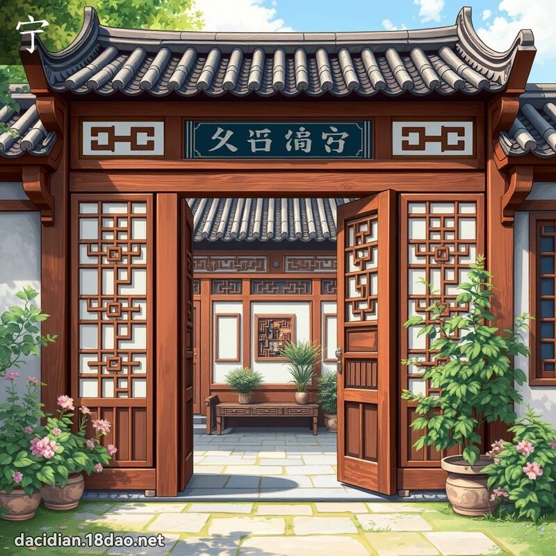 宁 - 国语大辞典配图