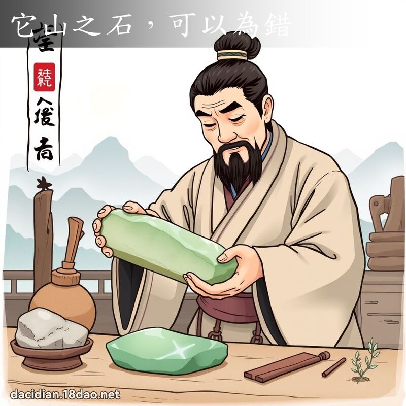 它山之石，可以為錯 - 國語大辭典配圖