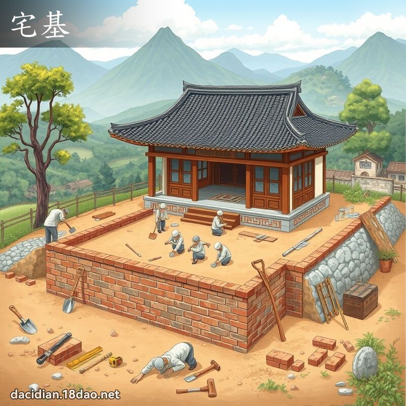 宅基 - 國語大辭典配圖